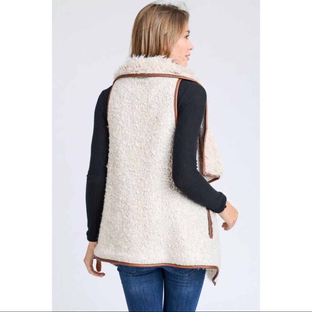 🆕5⭐️Gorgeous Faux Fur Sherpa Vest - Picture 4 of 7
